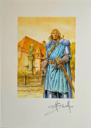 Puzzle de collection dédicacé par Yves Swolfs –Dessin original en couleur - limité