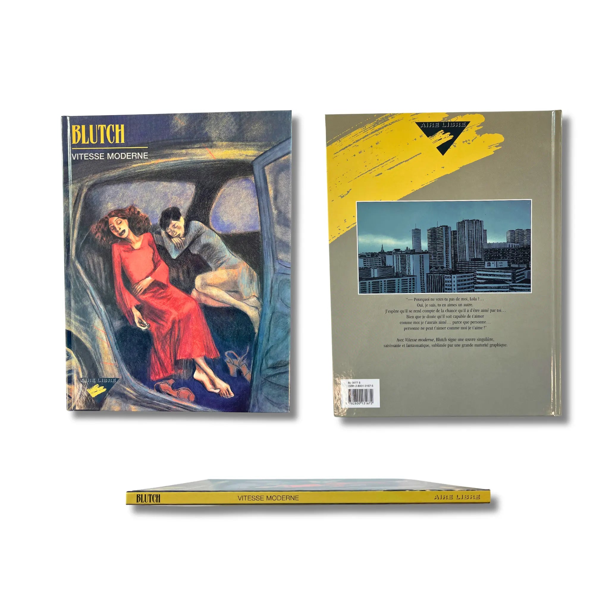Vitesse moderne — dédicace, signée par Blutch et ex-libris tirage limité — EO 2002