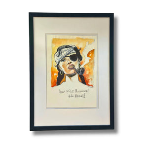 Dessin à l’aquarelle en couleur, dédicacé par Ukropina – Format : 30 × 21 cm