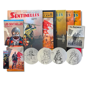 Les Sentinelles – INT T1 à 4, T1, 2, 3 et 4, 4 dédicaces, ex-libris, journal, dossier par Breccia - EO/Réé