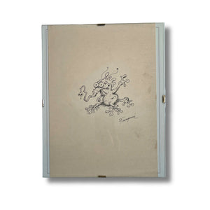 Dessin de personnage Les Monstres de Franquin – Dédicace, Format : 21 x 30 cm