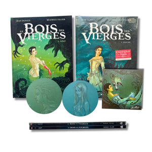 Le bois des Vierges T1 et T2, deux dédicaces par Tillier, ex-libris tirage limité 151/300
