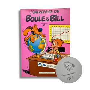 L'Entreprise de Boule et Bill, dédicace, signée par Jean Roba — 1987