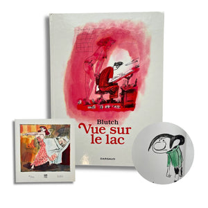 Vue sur le lac — dédicace en couleur par Blutch, ex-libris tirage limité — EO 2015