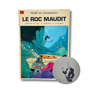 Tif et Tondu 18. Le roc maudit, dédicace de M. Choc, signée par Will — 1978