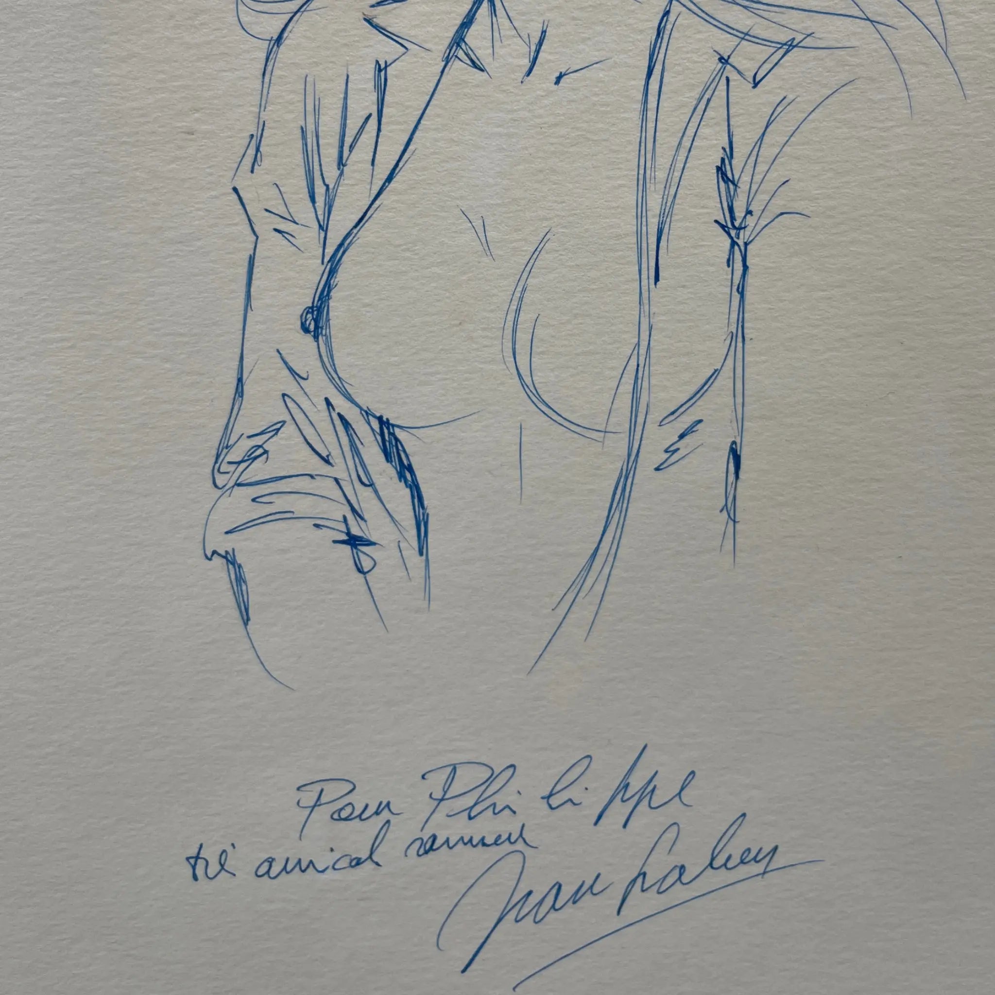 Julie Wood – Dessin, signé par Jean Graton - Dédicace, Format : 17 x 25 cm