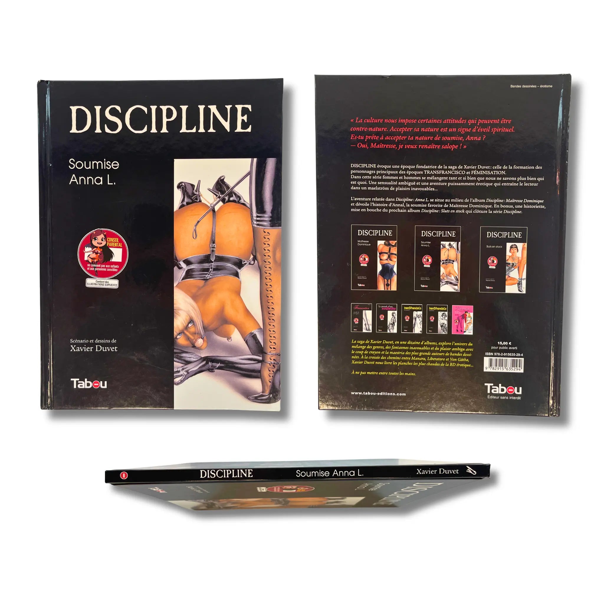 Discipline - Soumise Anna L. - dédicace par Duvet - EO 2008