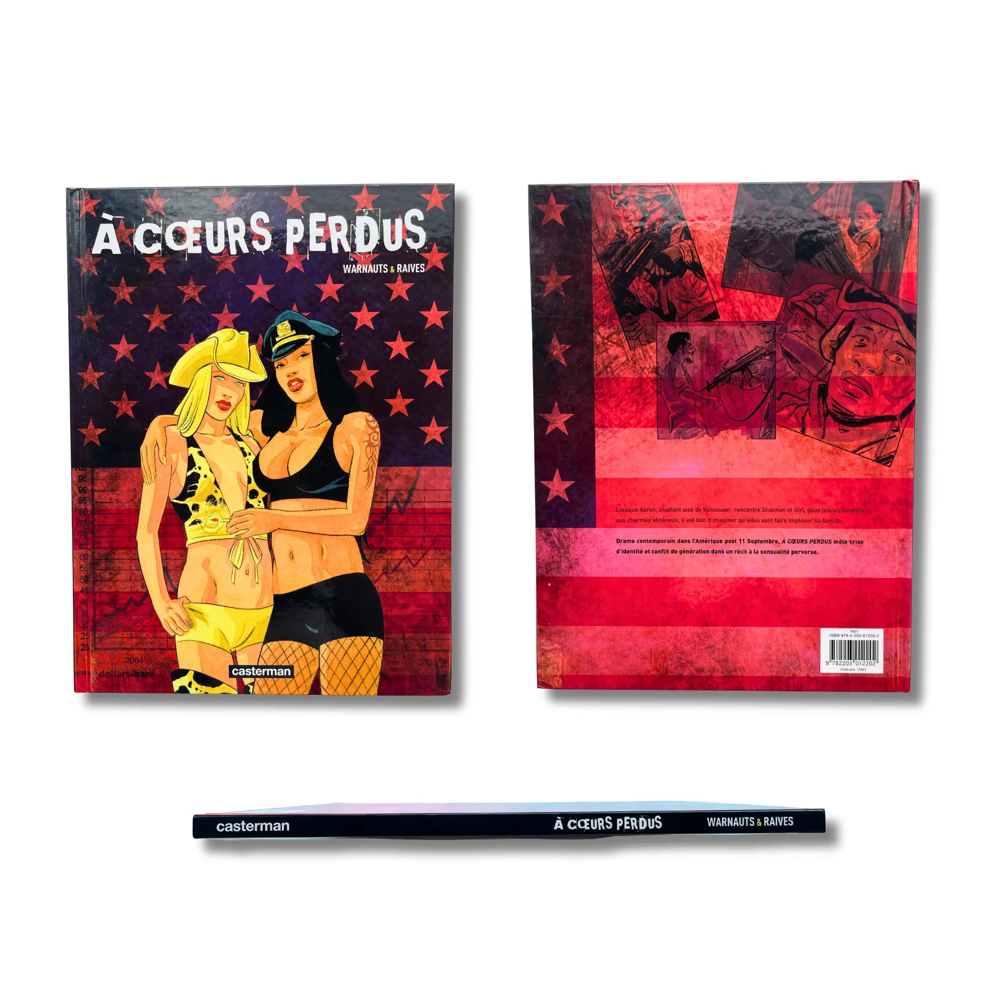 À cœurs perdus, dédicacé en couleur, signé par Éric Warnauts — Édition originale 2008
