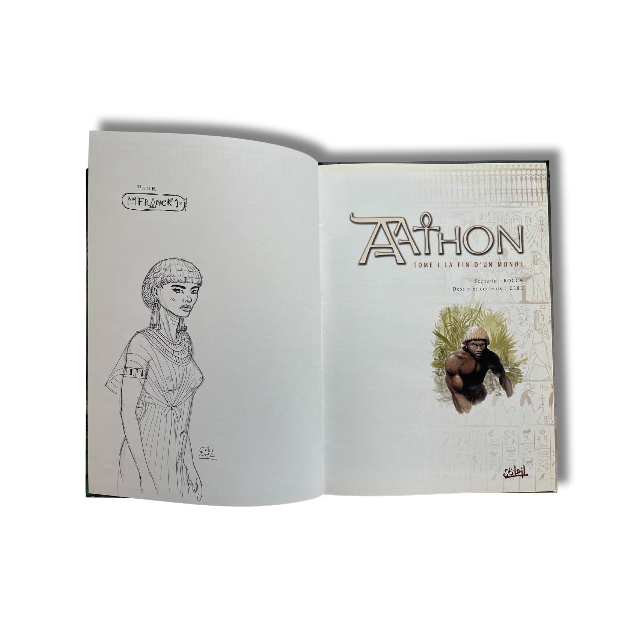 Aathon - T1. La fin d'un monde - Dédicace de Cèbe - EO 2002
