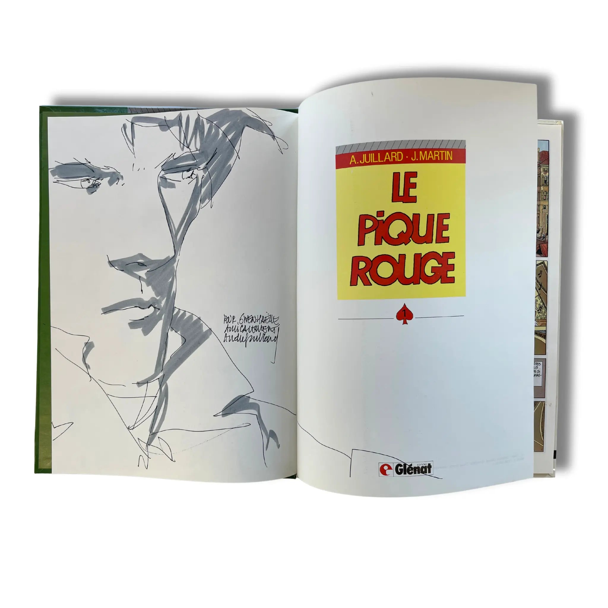 Arno T1, Le pique rouge - Dédicace de Juillard - EO 1984