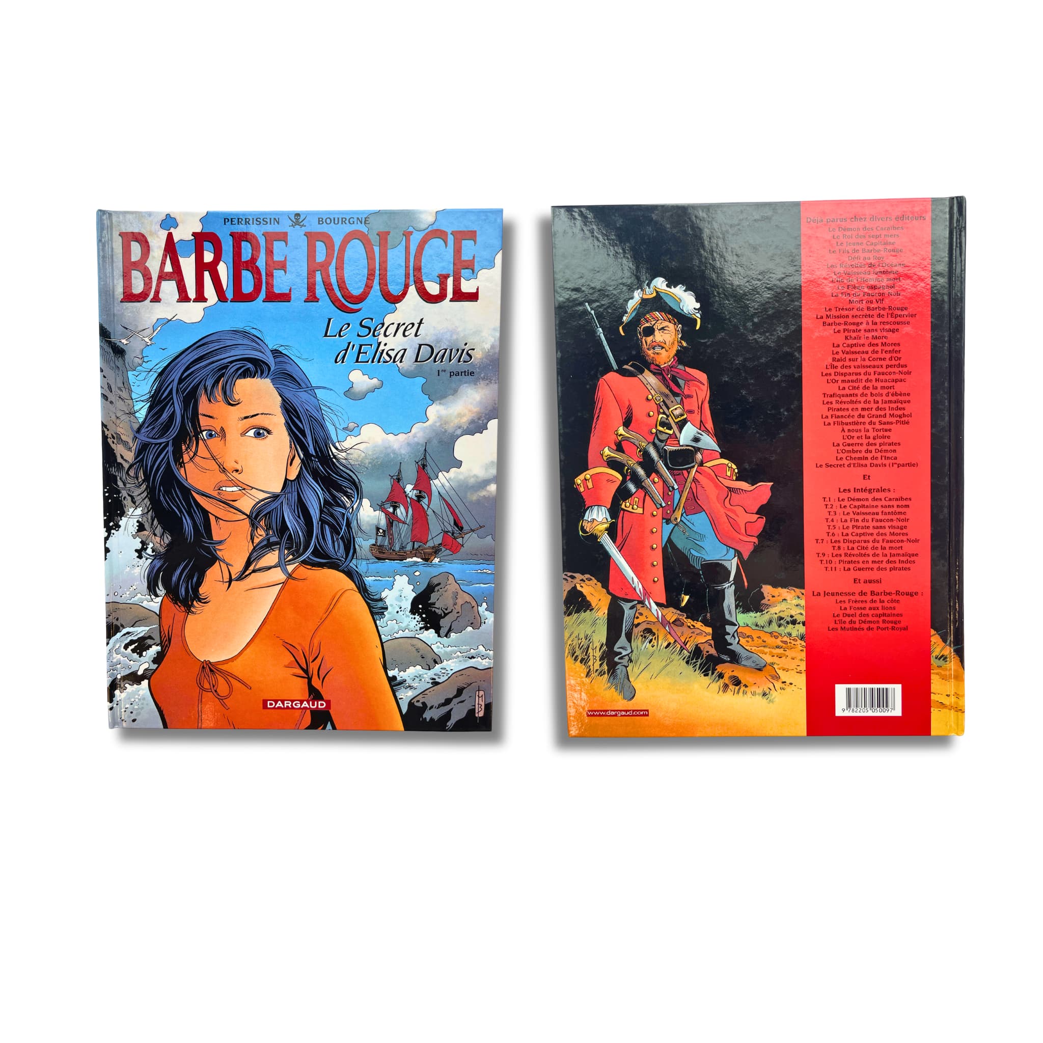 Barbe-Rouge - T34 et T35 – deux dédicaces signées par Marc Bourgne et deux ex-libres tirage limité– EO 2001-04