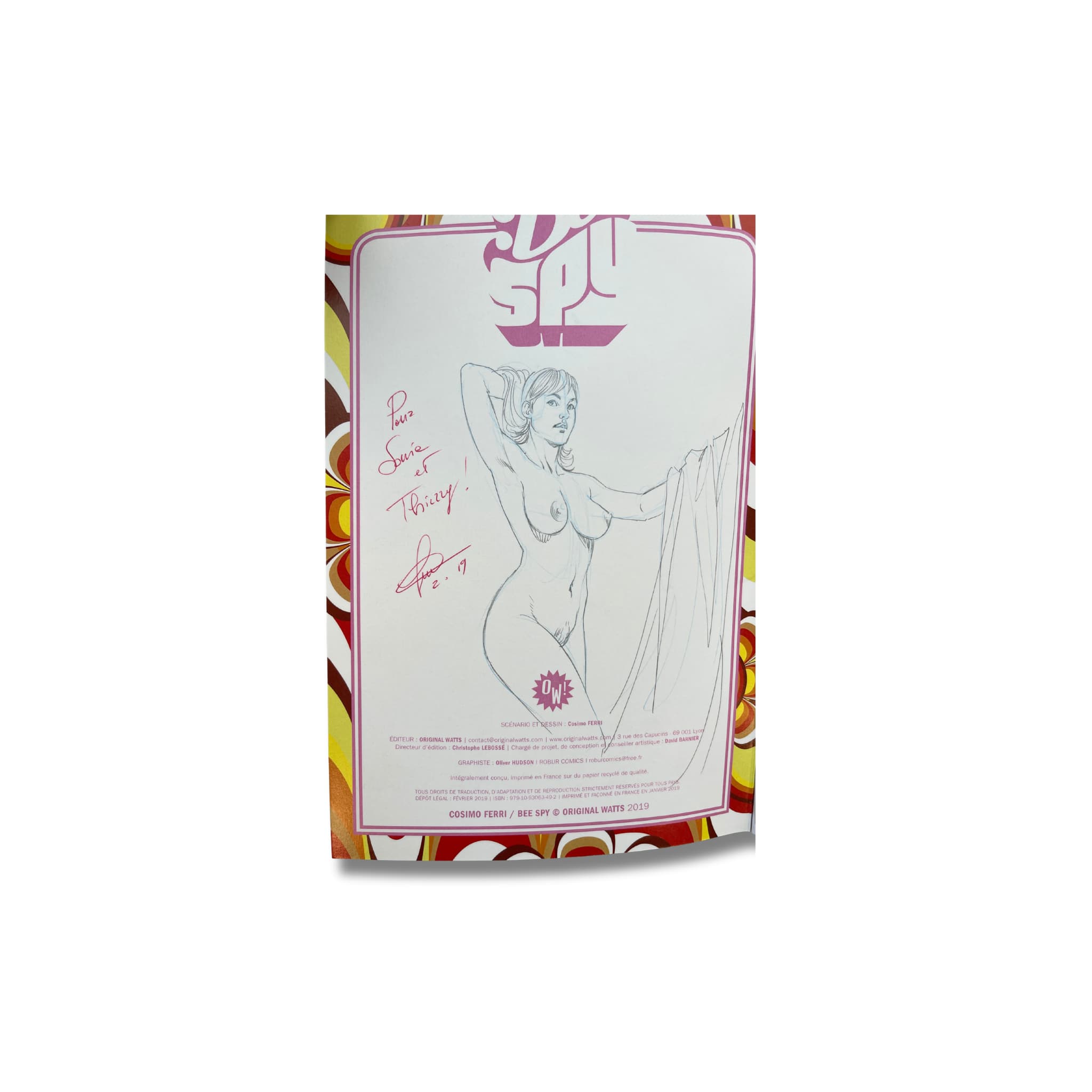 Bee Spy - 1. Opération Mangoose, dédicace signée par Cosimo Ferri avec ex-libris et certificat — EO 2019