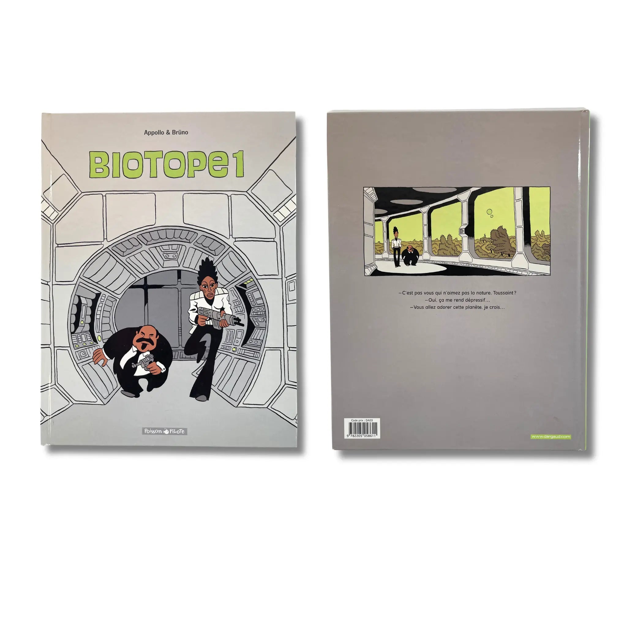 Biotope - T1 et T2 — deux dédicaces, signées par Brüno — EO 2007