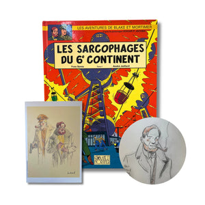 Les aventures de Blake et Mortimer : Les Sarcophages du 6e continent, T1 - Dédicace de Juillard avec ex-libris signé- EO 2003
