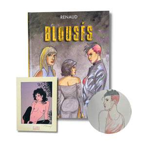 Blousés – dédicace, en couleur, signée par Renaud avec ex-libris signé – EO 2021