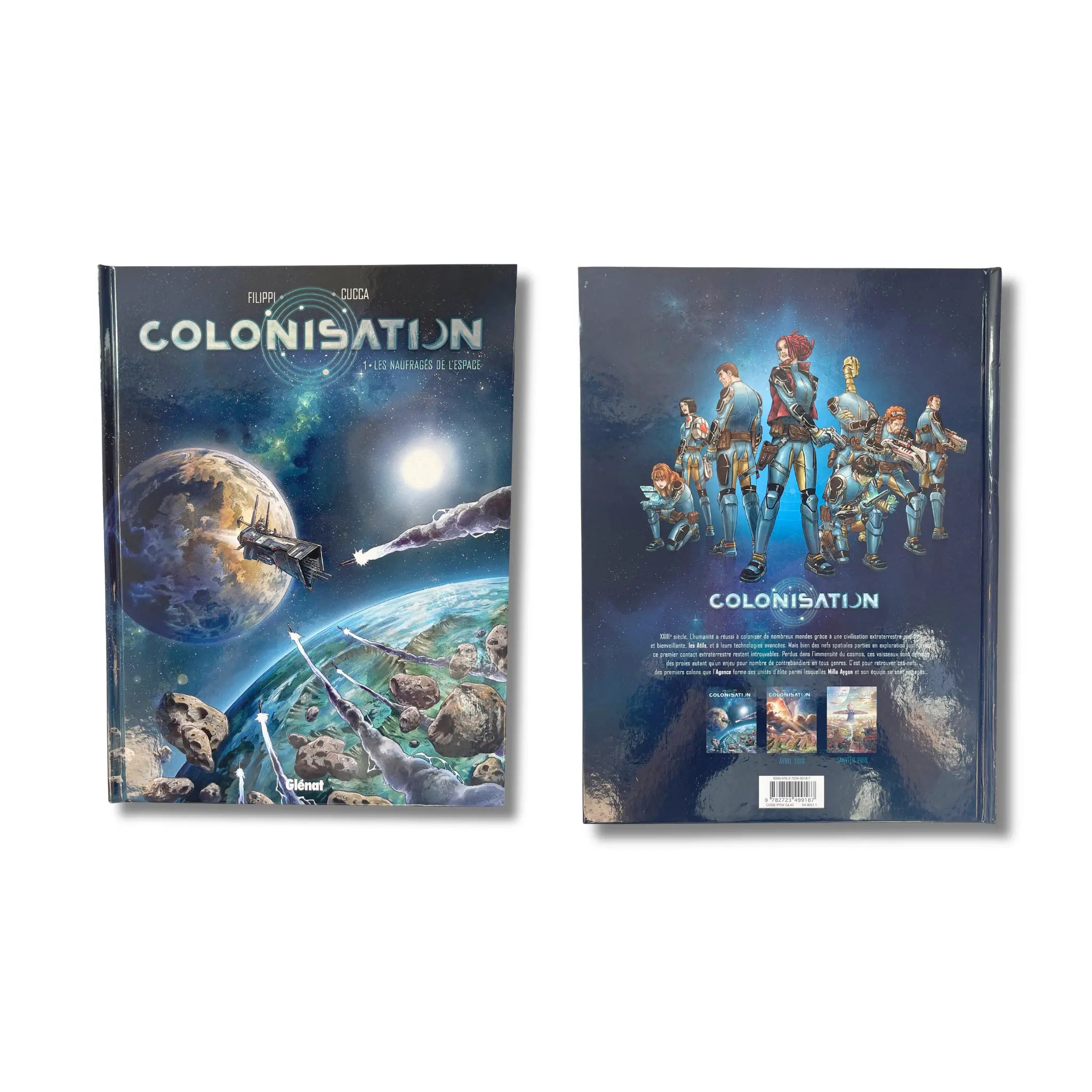 Colonisation – Tomes 1 à 8, huit dédicaces, signées par Vincenzo Cucca — EO / Réé 2018 à 2024