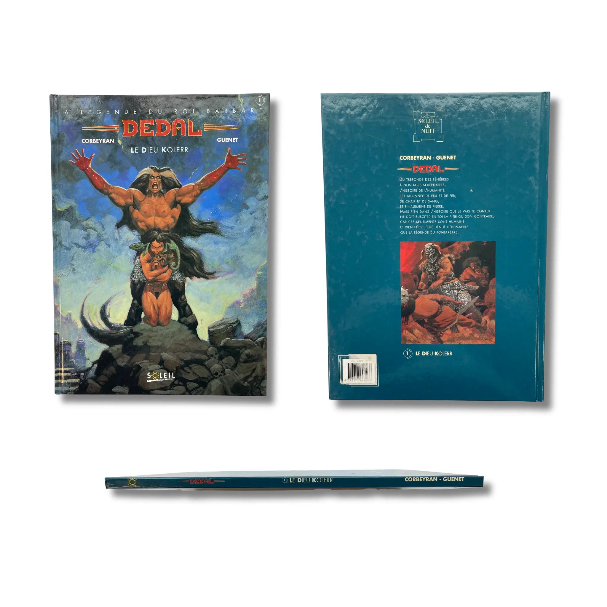 Dedal - 1. Le dieu Kolerr, dédicace, couleur signée par Nicolas Guénet — EO 1994