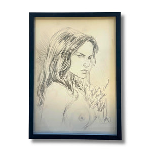 DELABY Philippe – Dessin original « Murena » (dédicace) - avec cadre - 2012