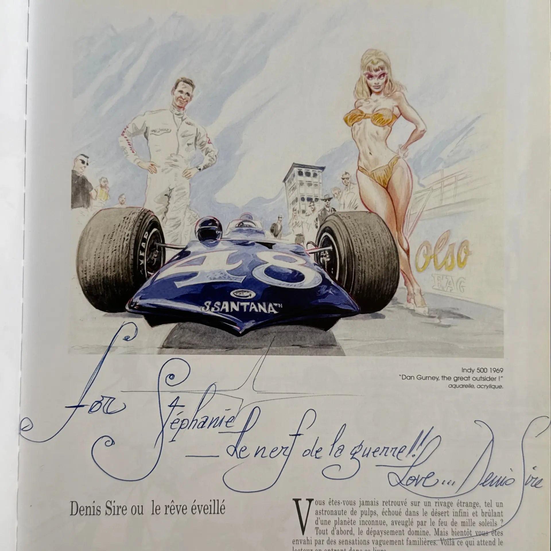 Denis Sire - Dédicace par Denis Sire avec ex-libris signé - EO 2006