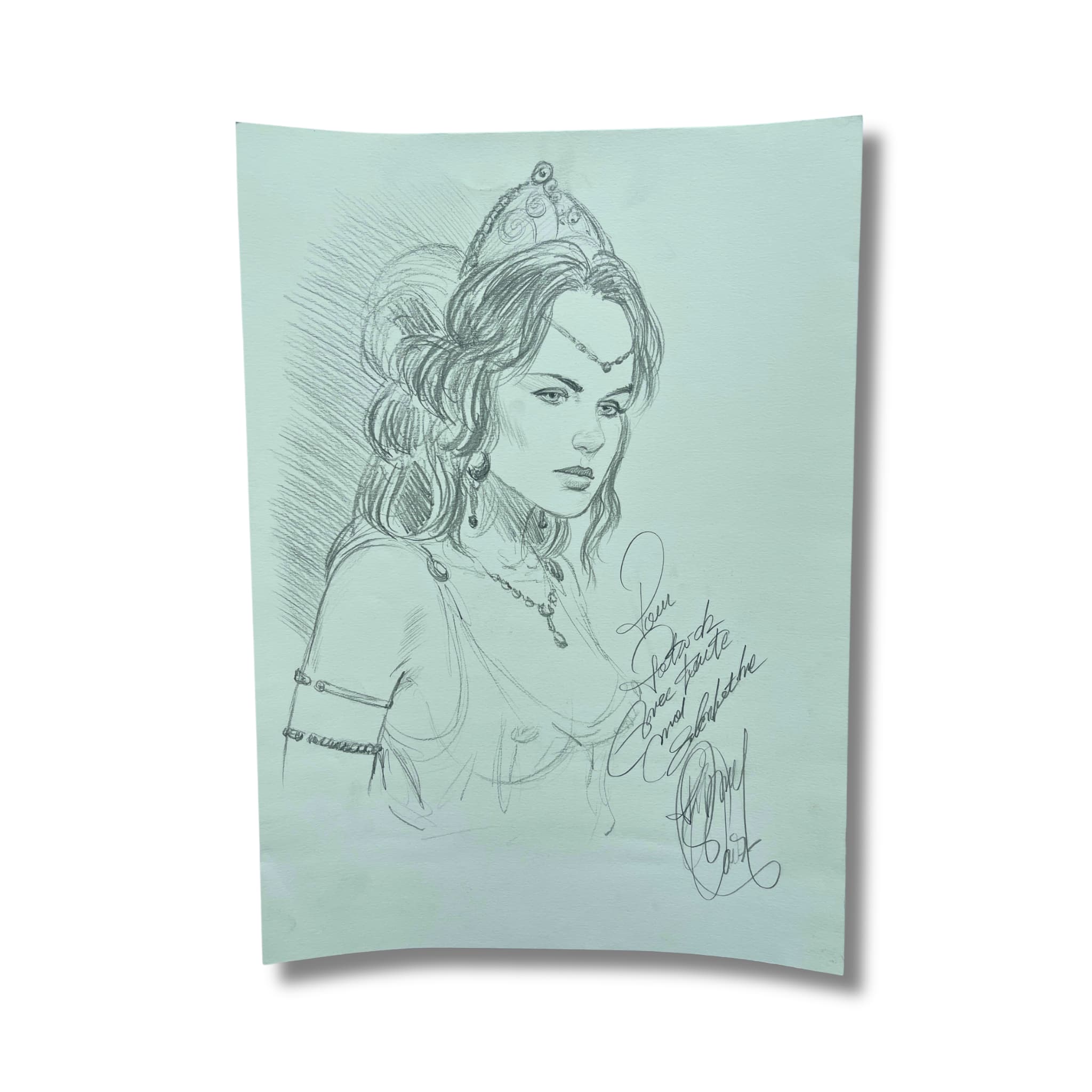 DELABY Philippe – Dessin original « Murena » (dédicace) - 2001