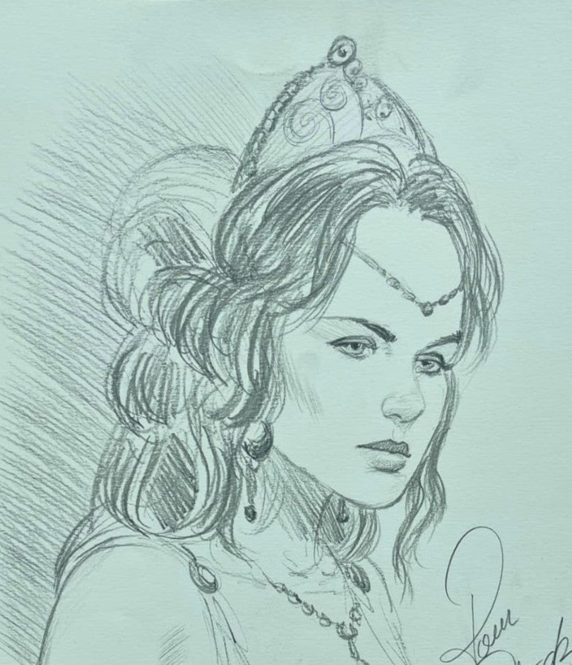 DELABY Philippe – Dessin original « Murena » (dédicace) - 2001