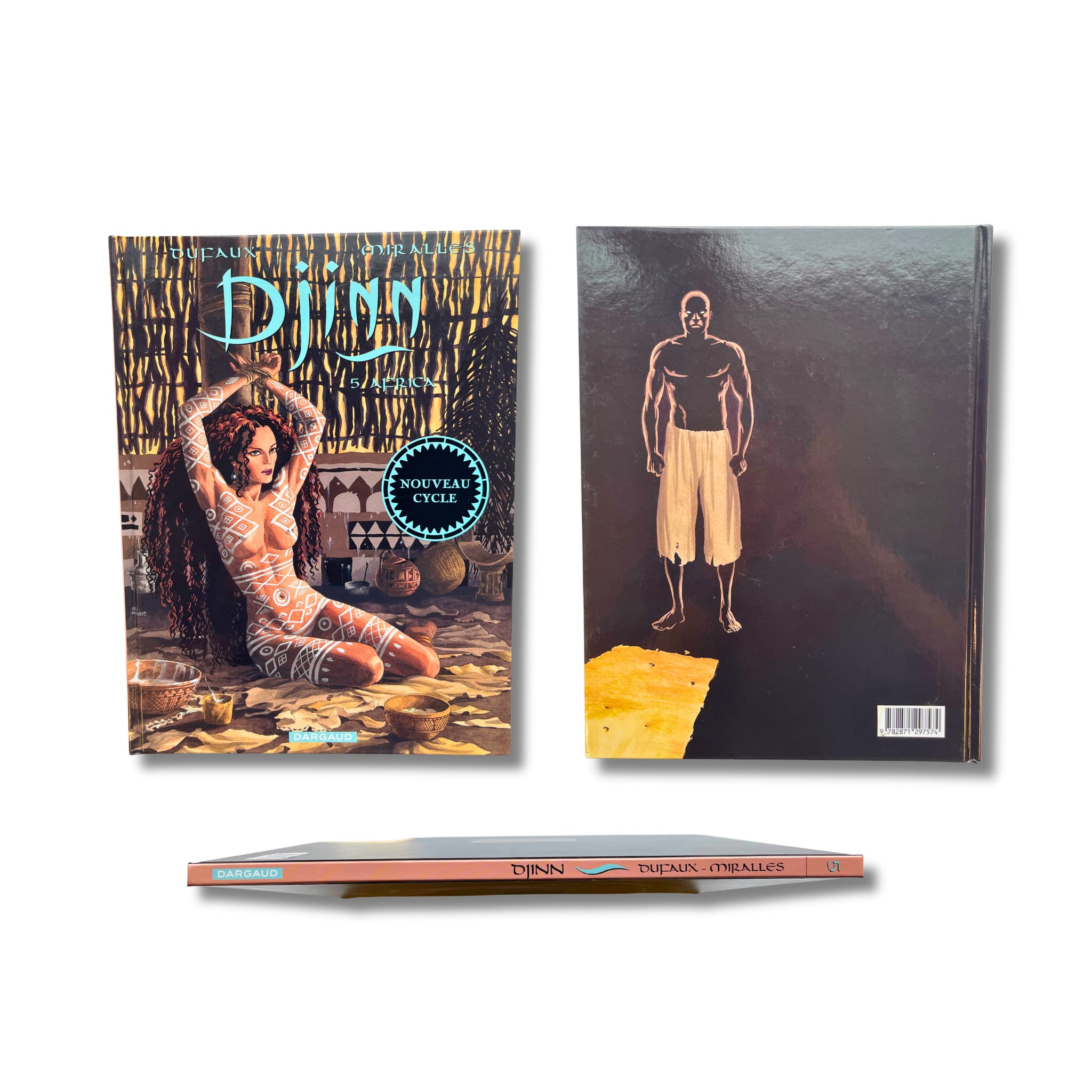 Djinn - 5. Africa, dédicace couleur signée par Ana Mirallès avec ex-libris et portfolio — EO 2005