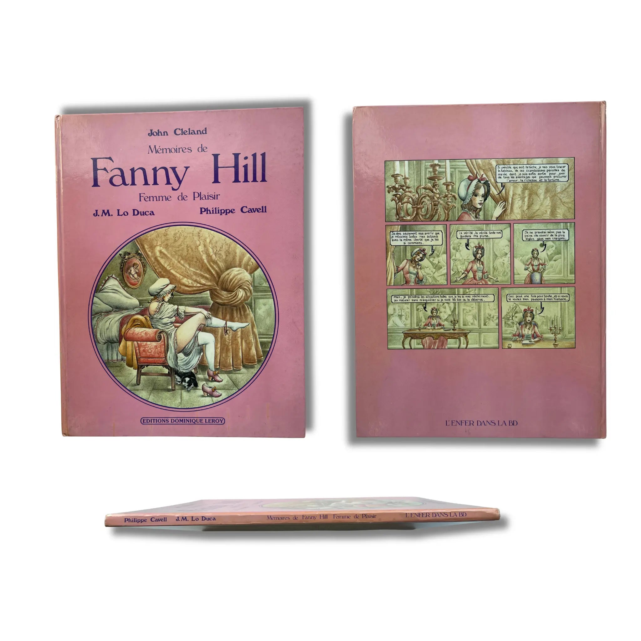 Fanny Hill, dédicace en couleur, signée par Philippe Cavell — EO 1983