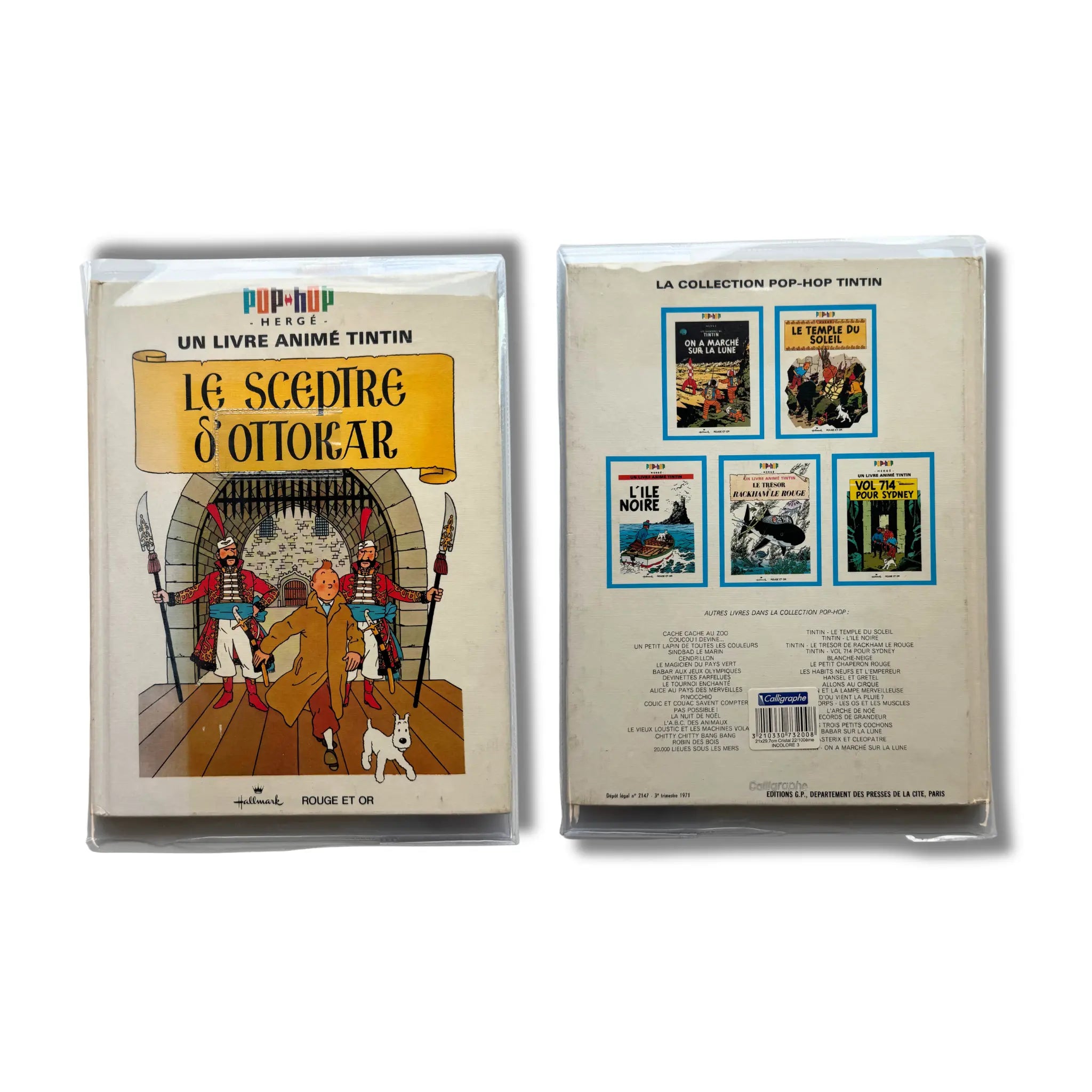 Tintin POP-HOP de Hergé – Albums animés Hallmark (Éditions Originales 1969–1971)