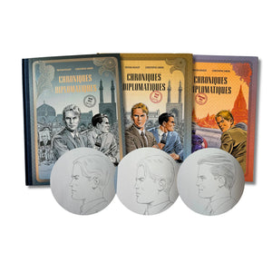 Chroniques Diplomatiques - 1. Iran 1954 et 1955 - trois dédicaces de Simon - EO