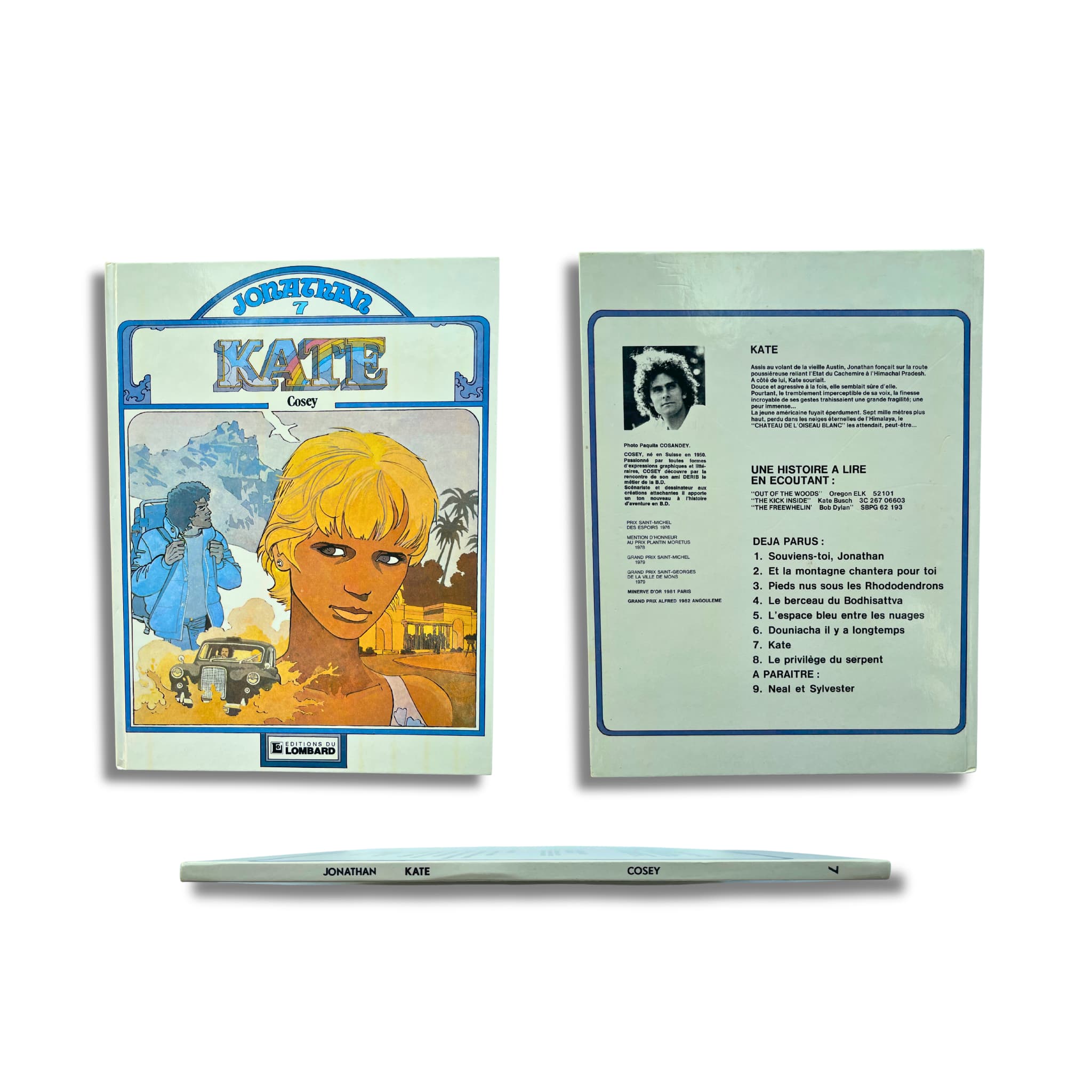 Jonathan - T7. Kate – dédicace signée par Cosey avec deux ex-libris signés – 1981