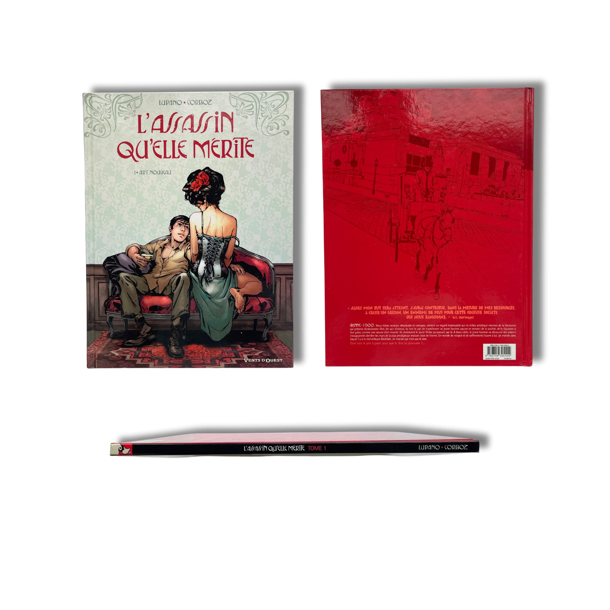 L'assassin qu'elle mérite - T1,T2 - avec 2x dédicaces couleur de Corboz et ex-libris — EO 2010-12