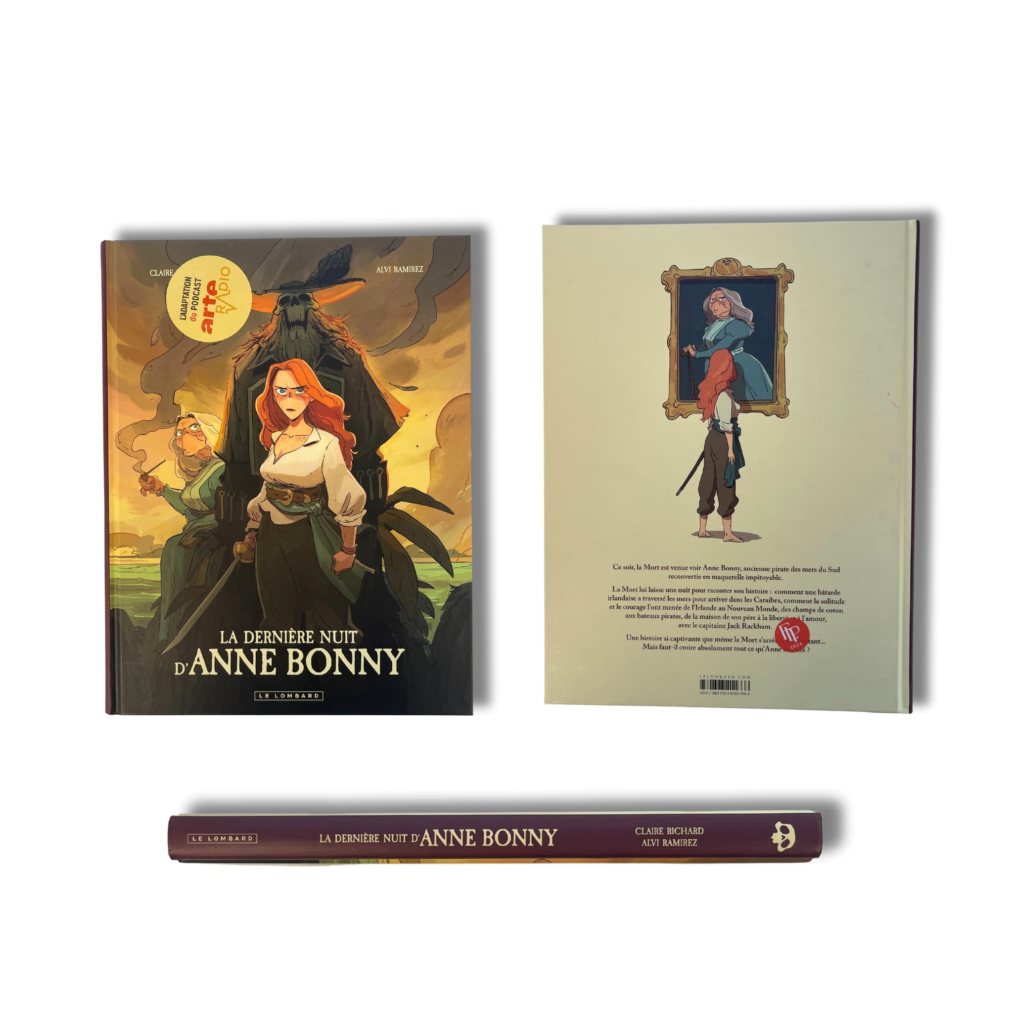 La Dernière nuit d'Anne Bonny, dédicace colorée de Richard-Alvi - EO 2024