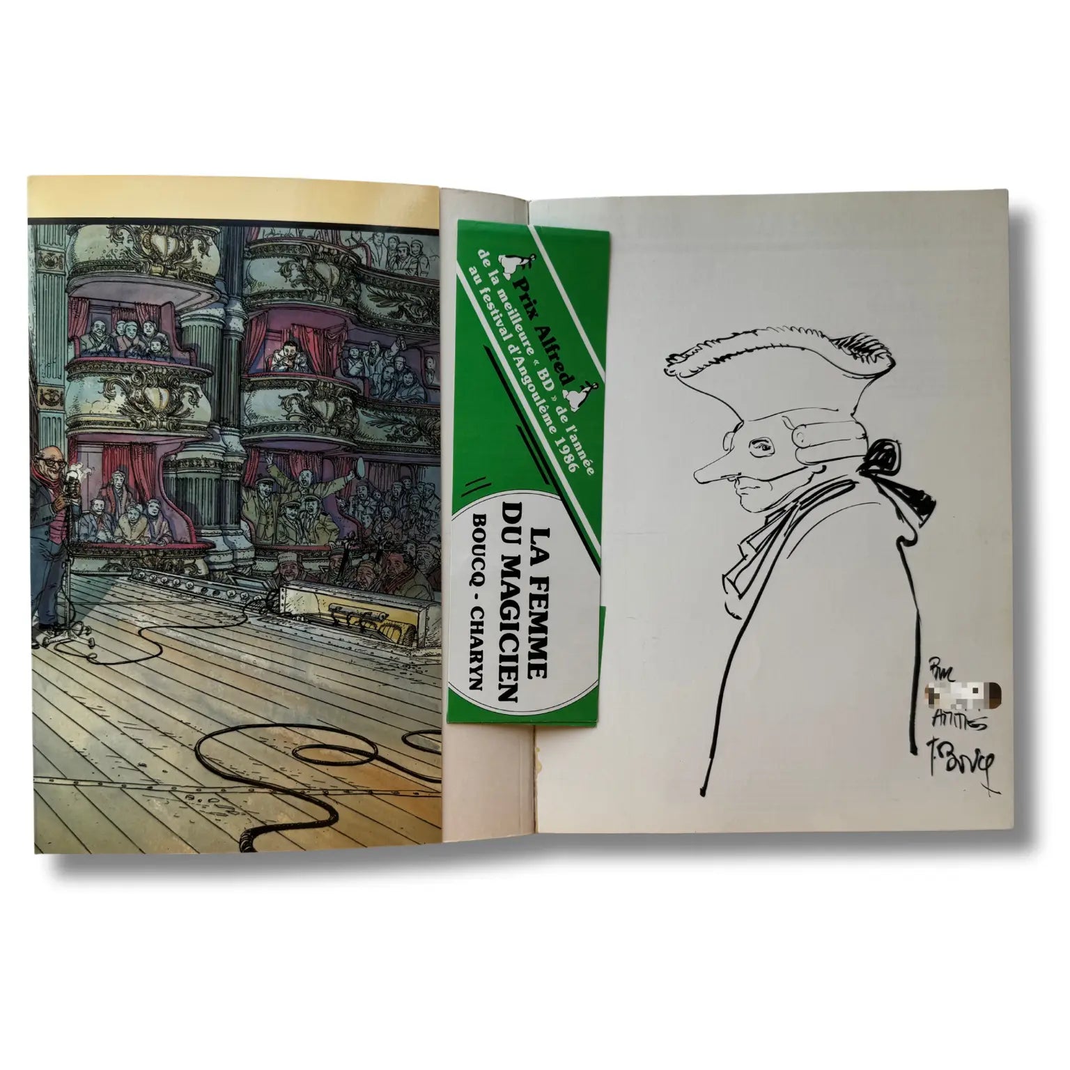 La Femme du Magicien – EO 1986 dédicacée par François Boucq