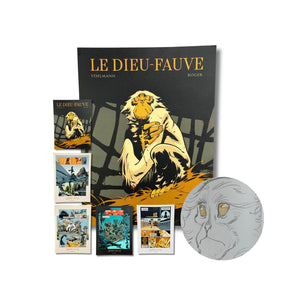 Le Dieu-Fauve,2 dédicaces en couleur signée par Roger et Vehlmann et 5 posters — 2024
