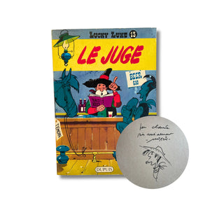 Lucky Luke - 13. Le Juge, dédicacé et signé par Morris — 1978