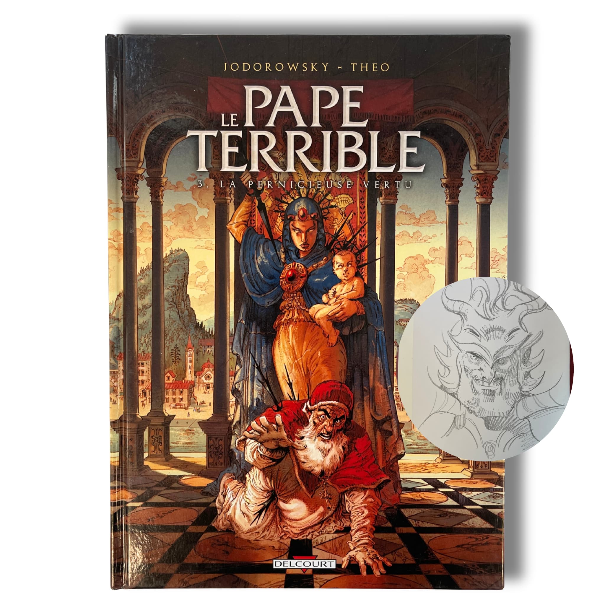 Le Pape Terrible - T1 a 3 avec ex-libris - 3x Dédicace de Théo, EO 2009-13