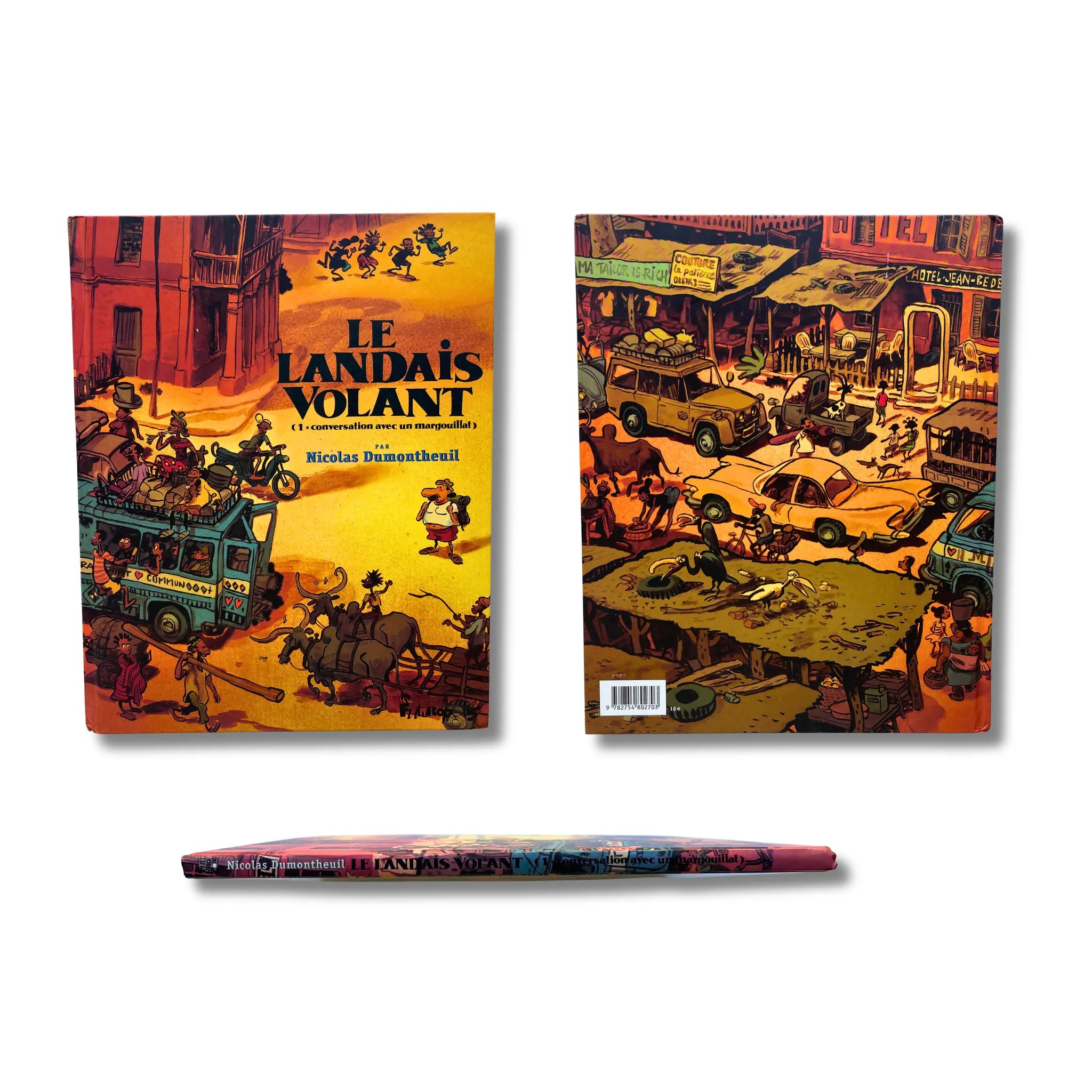Le landais volant - 1. Conversation avec un margouillat, dédicacé et signé par Dumontheuil — Édition originale 2009