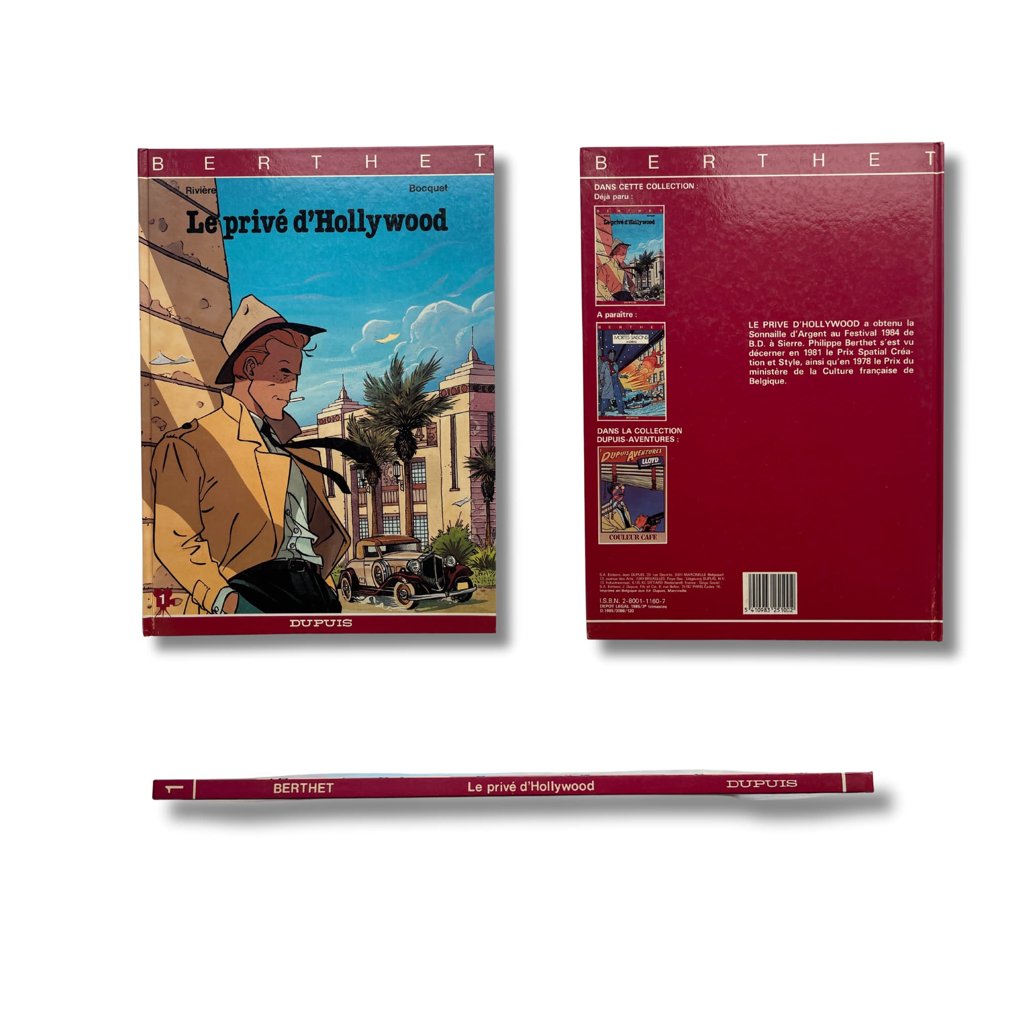 Le privé d'Hollywood - Dédicace de Berthet - EO 1985