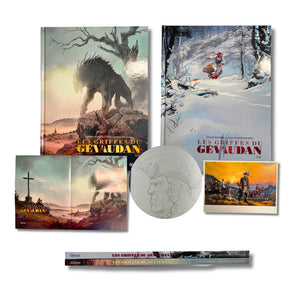 Les griffes du Gévaudan T1 et 2, dédicace, signée par Jean-Charles Poupard avec ex-libris et poster — EO 2024-2026