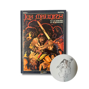 Les maudits - 1. La sorcière et le soudard, dédicace, signée par Angel Bautista  — EO 1993