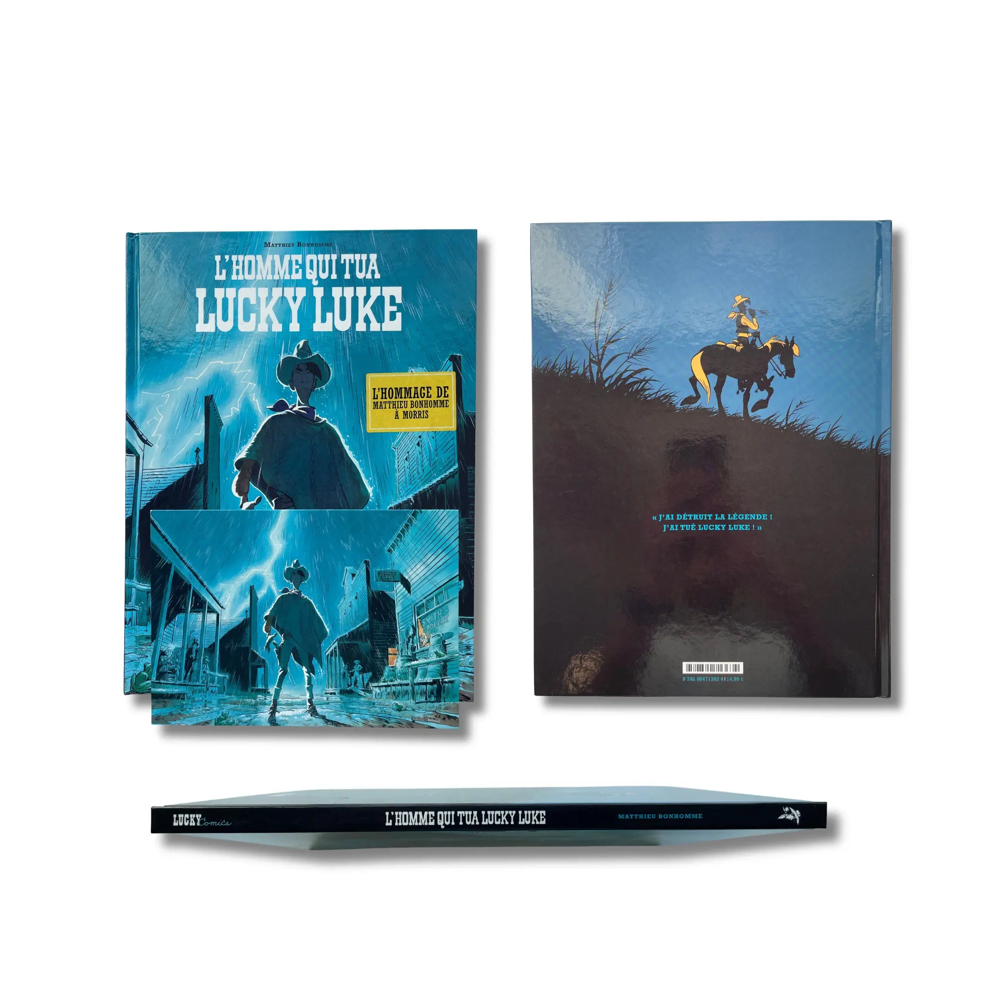 Lucky Luke – T. 1 et 3 , Dédicace, signée par Matthieu Bonhomme avec deux ex-libris — EO 2016 - 2021