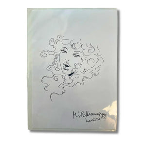 Dessin Original dédicacé de Milo Manara ( 22 x 31 cm )