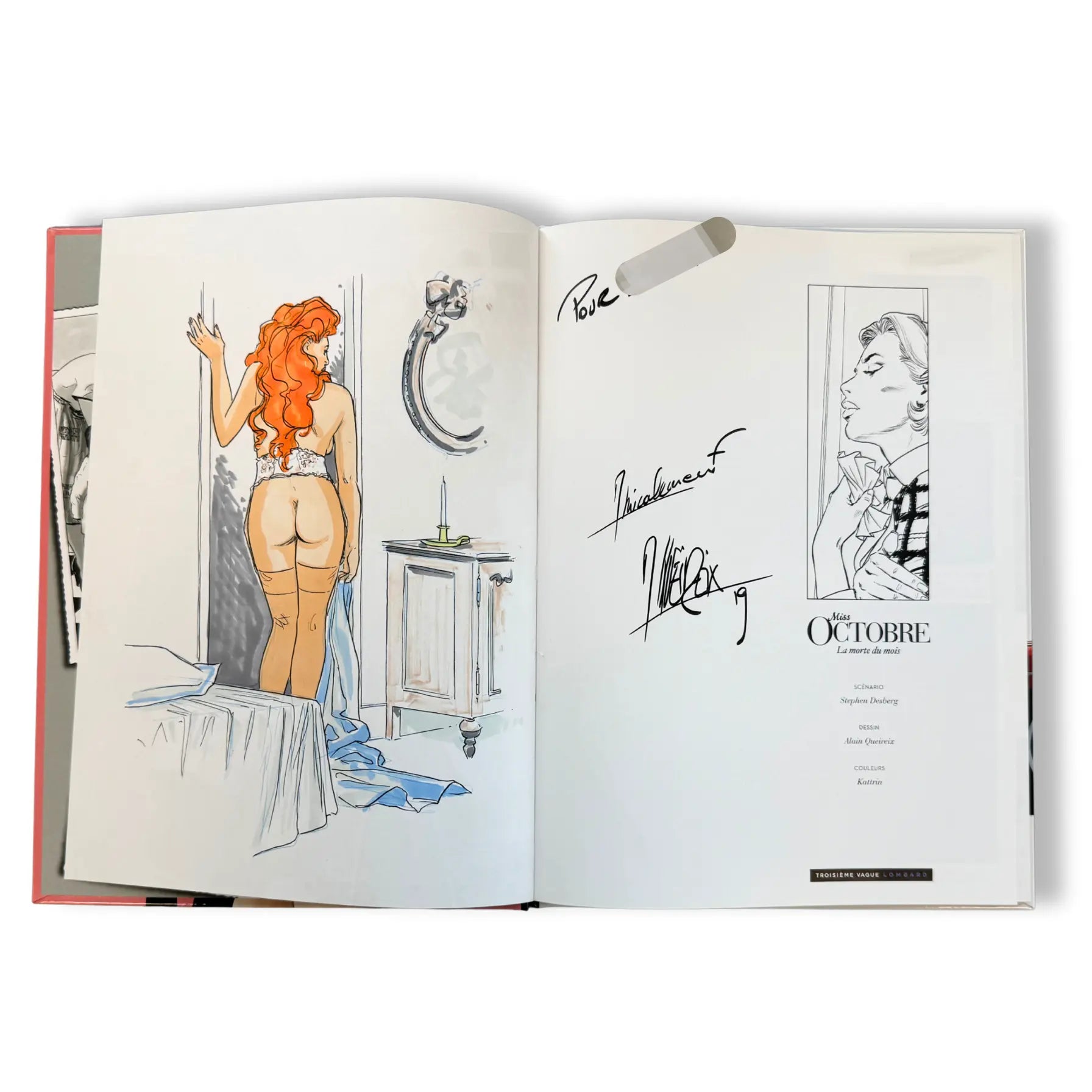 Miss Octobre T2 - Dédicace colorée de Desberg Queireix - EO 2013