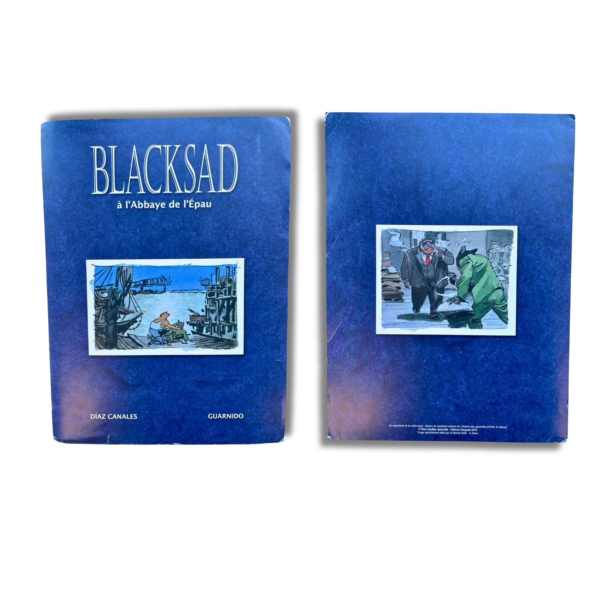 Portfolio Blacksad - à l'Abbaye de l'épau – 12 ex-libris signés par Guarnido – EO 2010