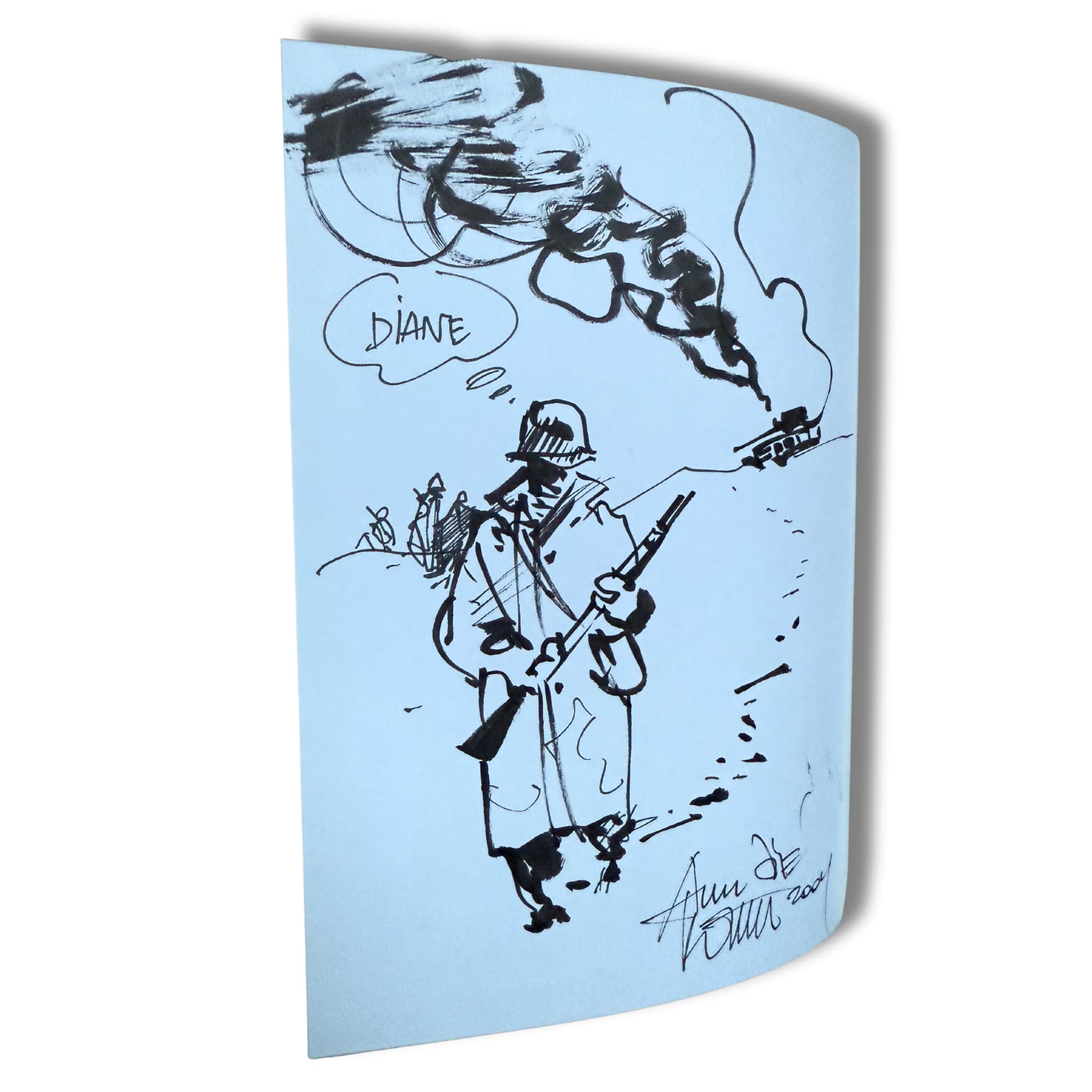 Rosinski A L'avant Poste - Dédicace de Rosinski - EO 2004