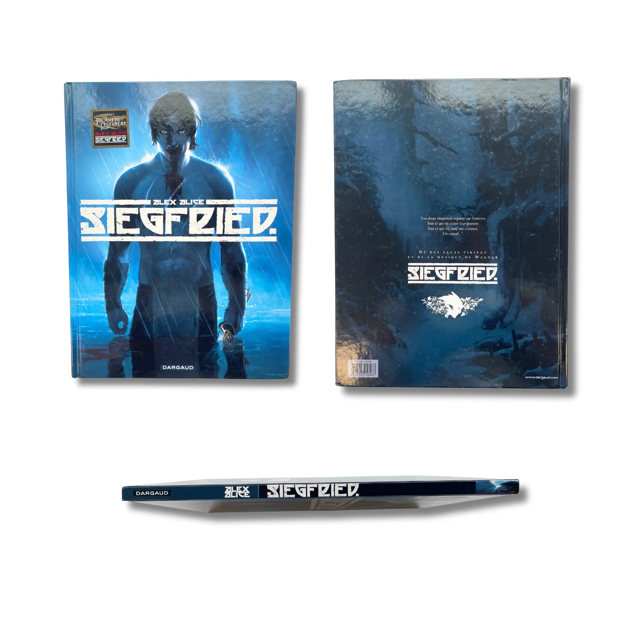 INT Siegfried – T. 1, 2 et 3 – dédicace signée par Alex Alice, avec deux ex-libris en tirage limité – EO 2007-2011