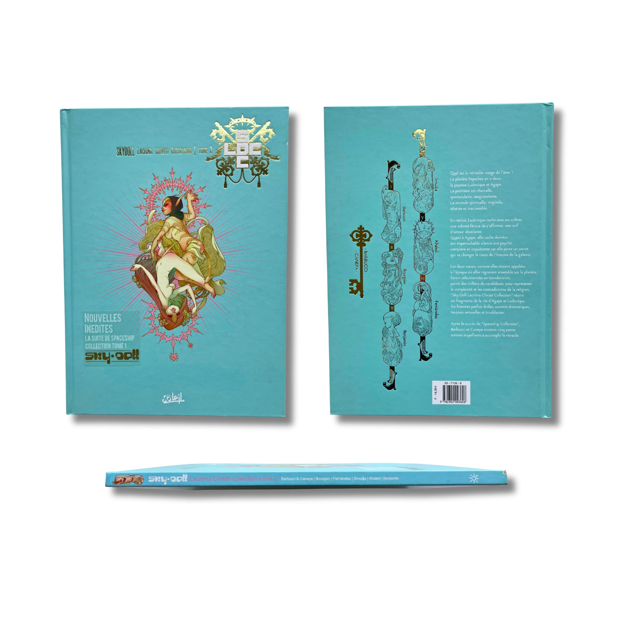 Sky-Doll (Collection) - 2. Lacrima Christi Collection, dédicace par Barbucci-Bourgoin avec ex-libris signée — EO 2008