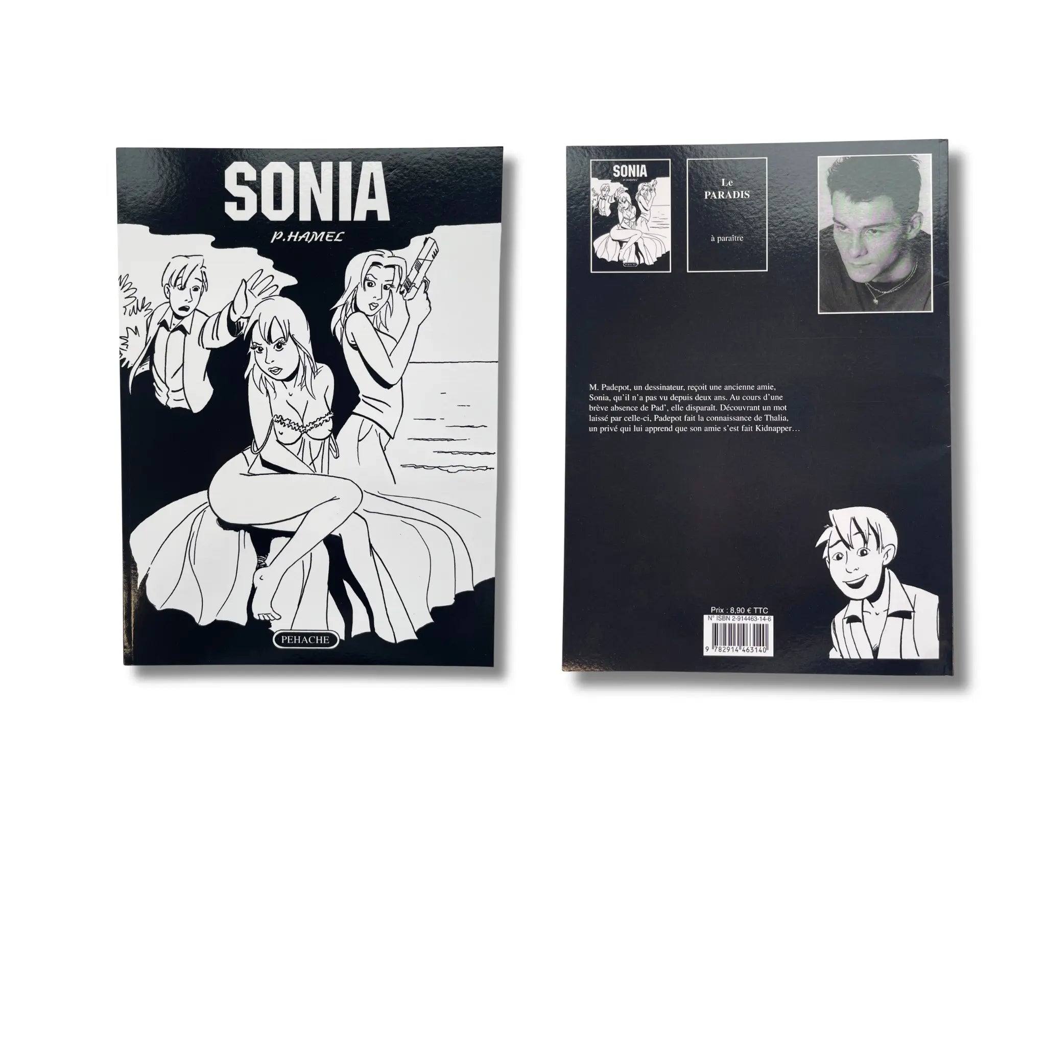Sonia – T. 1 à 3, cinq dédicaces, couleur signées par Pascal Hamel — Réé / EO 2004-2012