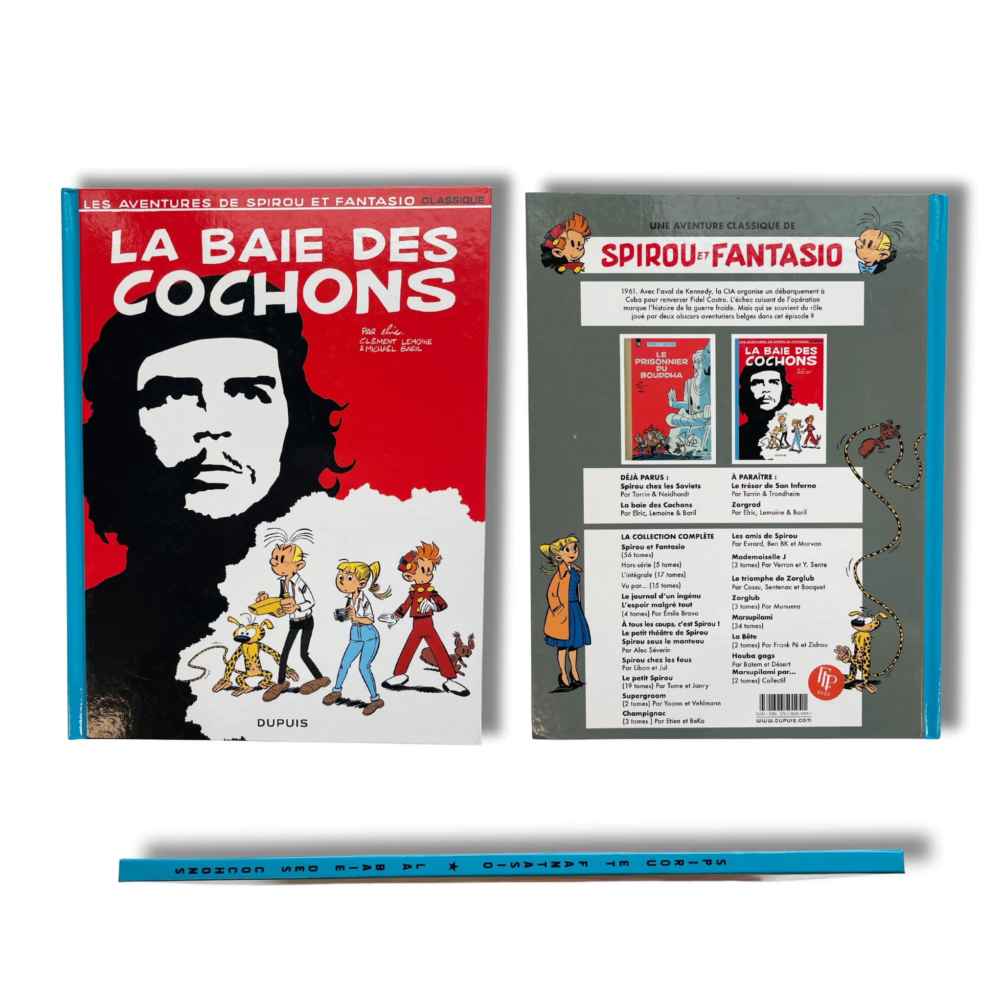 Spirou et Fantasio - La baie des cochons -  3x Dédicacé et signé par Elric, Baril et Lemoine - EO 2024