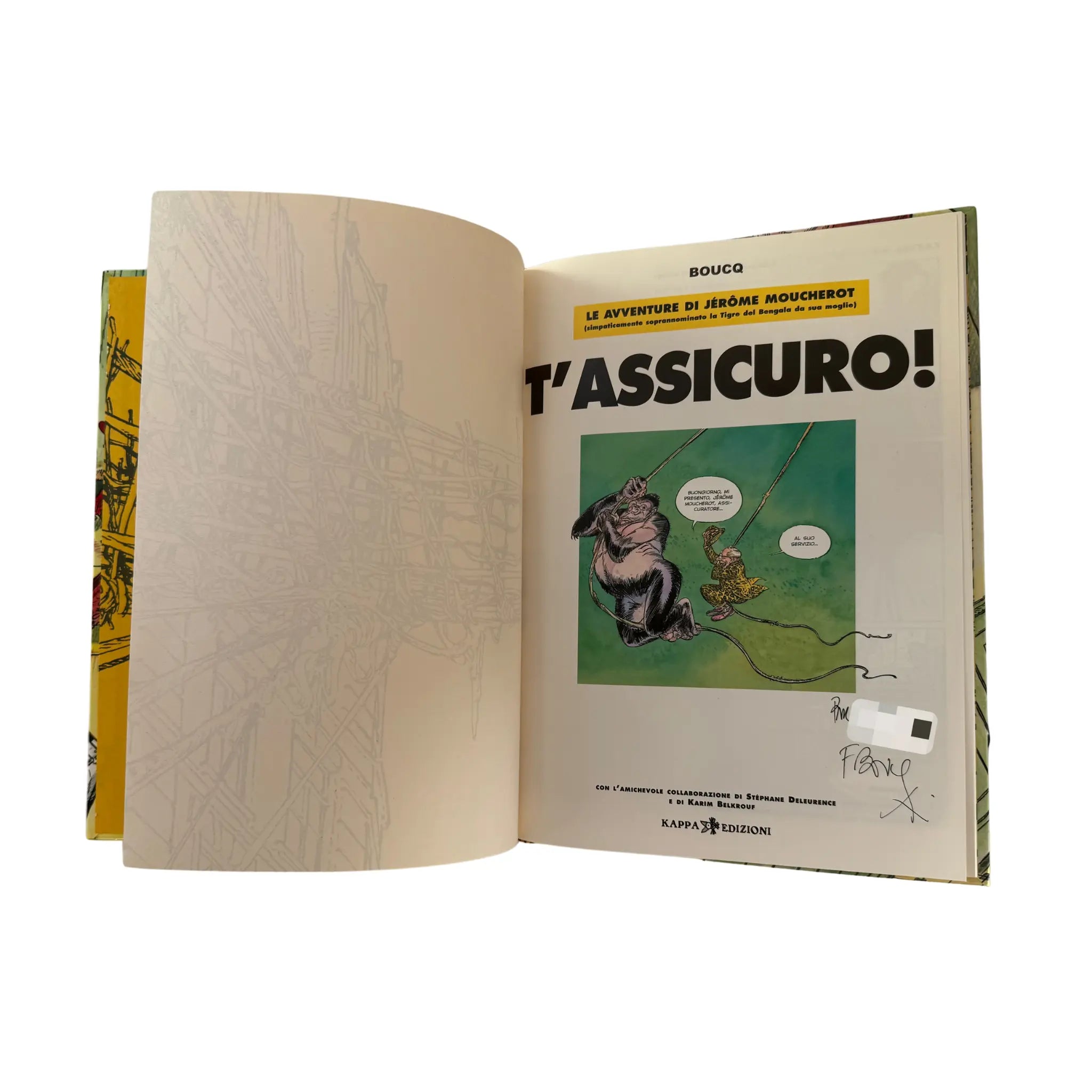 T'assicuro! Le avventure di Jérôme Moucherot, signé par Boucq